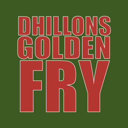 Dhillons Golden Fry logo.